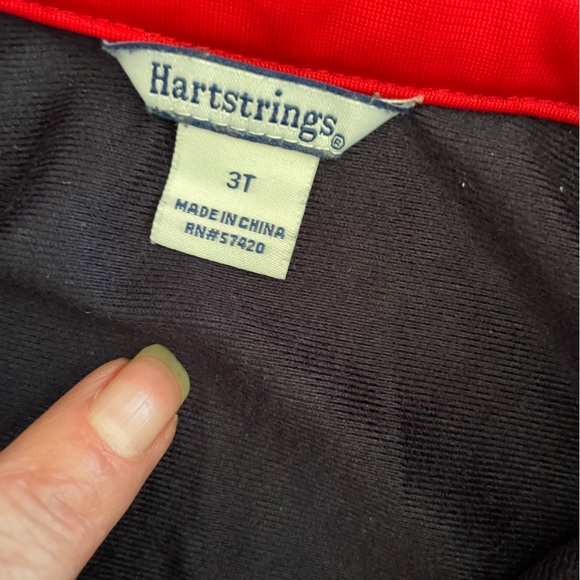 Hartstrings Navy Athletic Jacket Red White Stripe High Quality Size 3T. … - Picture 4 of 8